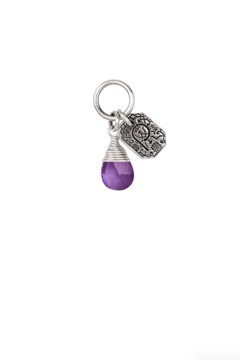 Pyrrha Balance Amethyst Signature Attraction Charm, Sterling Silver