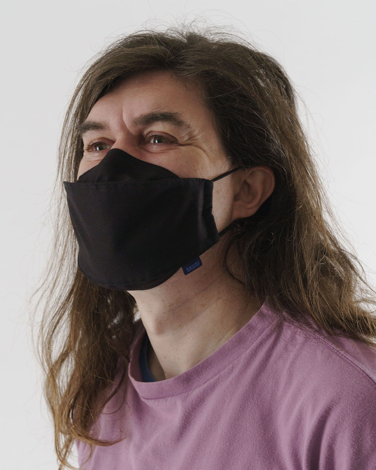 BAGGU Fabric Mask Set Loop / Black