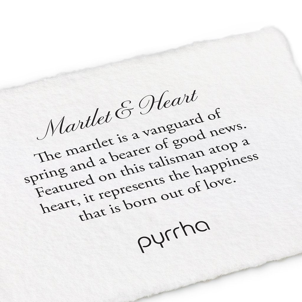 Pyrrha Martlet & Heart Talisman / Silver