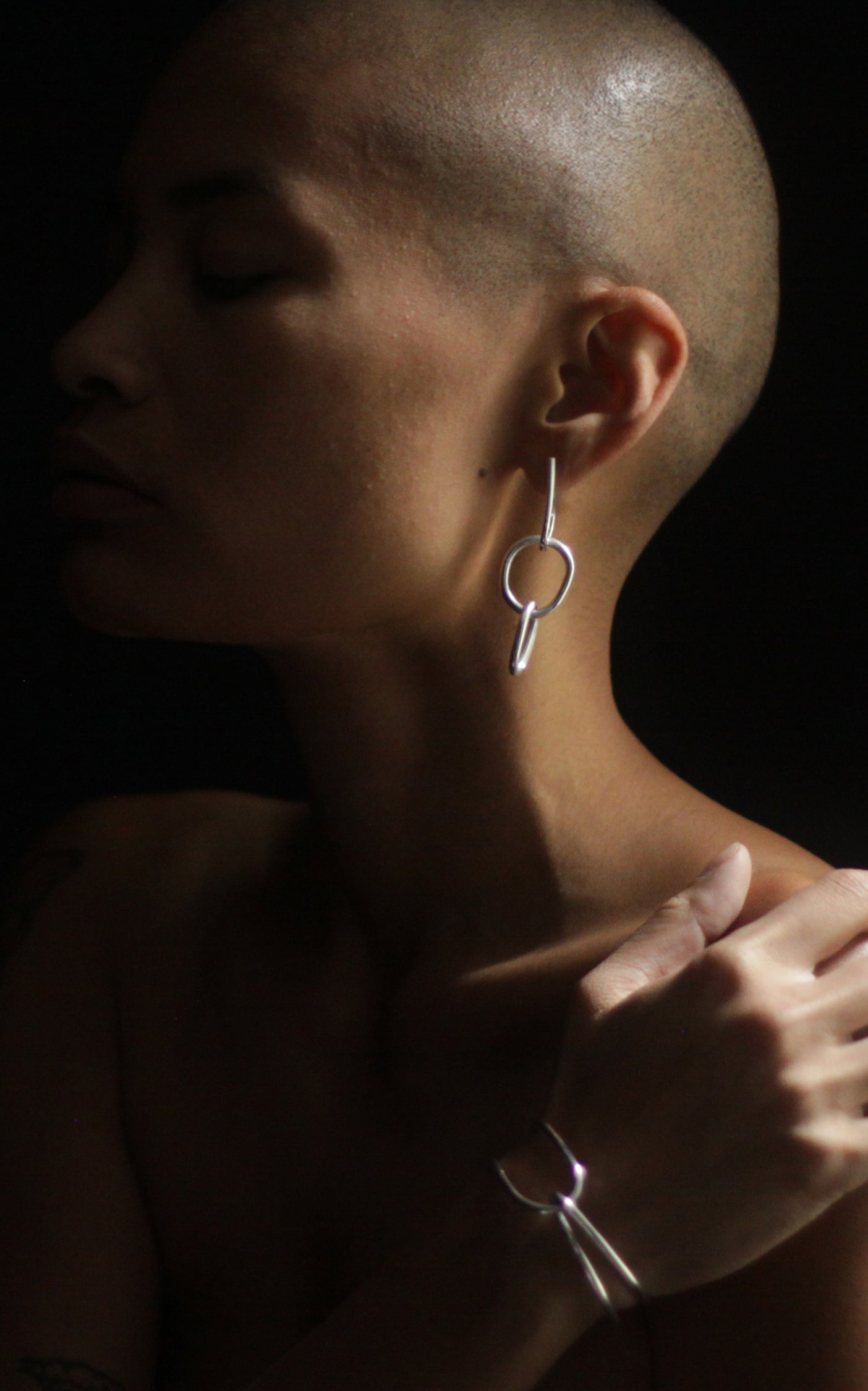 Fay Andrada Moni SM Earrings / Silver